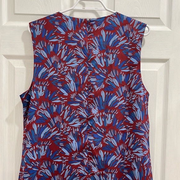 Banana Republic Ruffle Sleeveless Pattern Dress - Picture 6 of 14